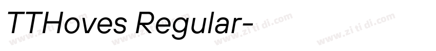 TTHoves Regular字体转换